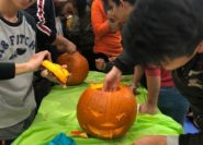 Preparation for Haloween celebration at Cestar Highschool Toronto 